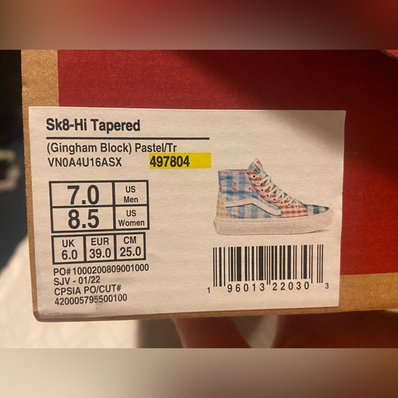 Vans sk8-hi tapered - platform high tops Wm size 8.5 - Picture 13 of 13